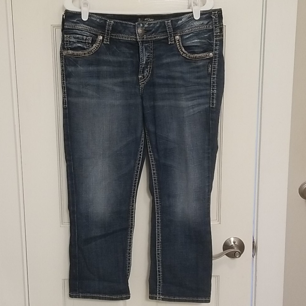 Silver brand capri's